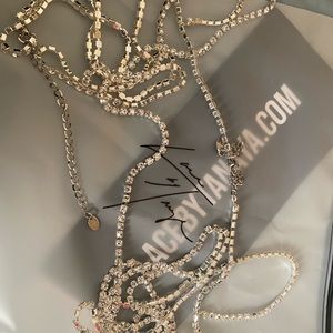 Brand New Crystal Garter// fits size medium and large